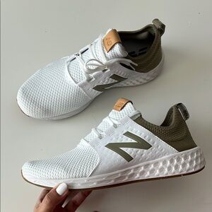 New Balance White Green Fresh Foam Cruzv 1 Reissue sneakers 10